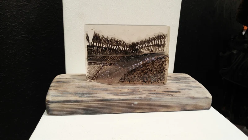 Sculptural composition with tree motifs on a base — fine art from the world of PAGANE